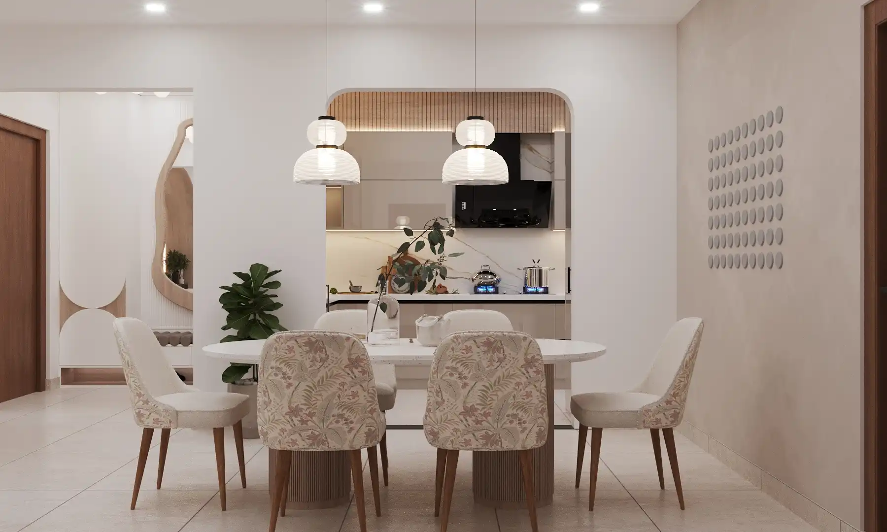 Elegant Crockery Unit Design