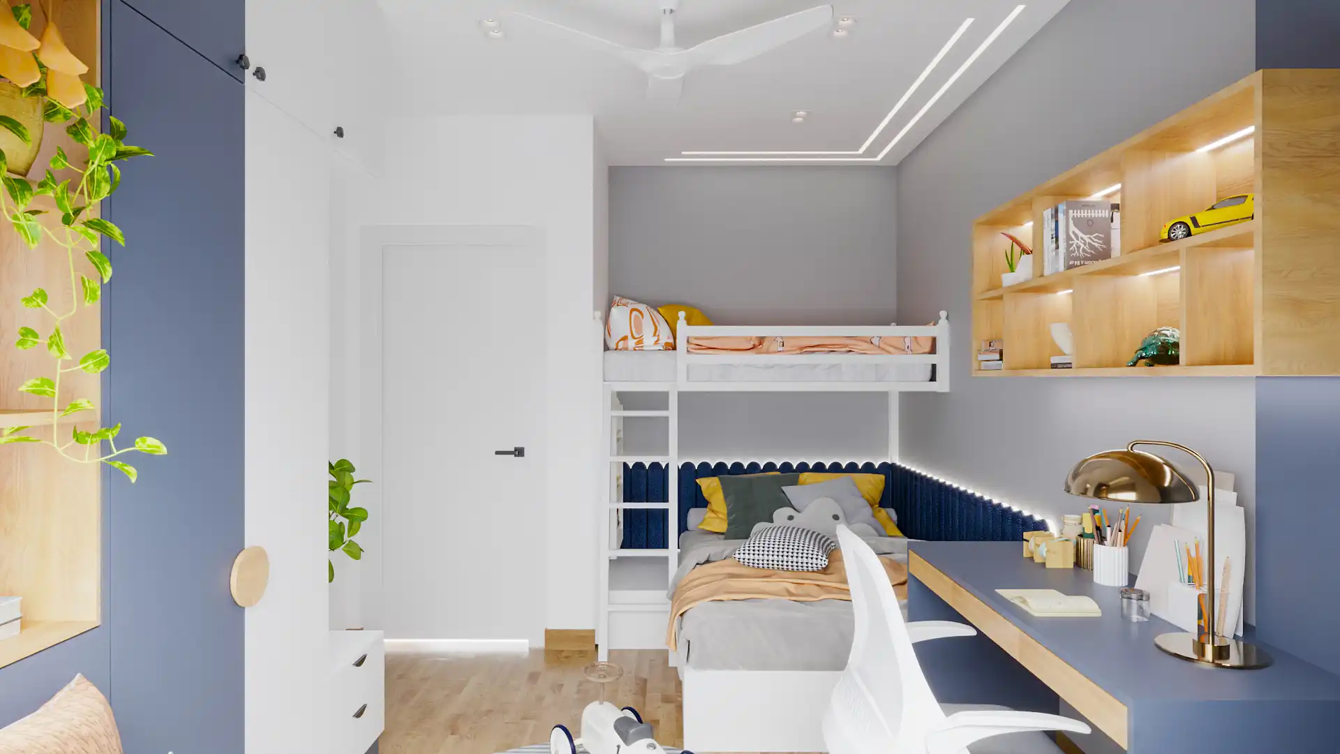 Contemporary Kids Bedroom Interior