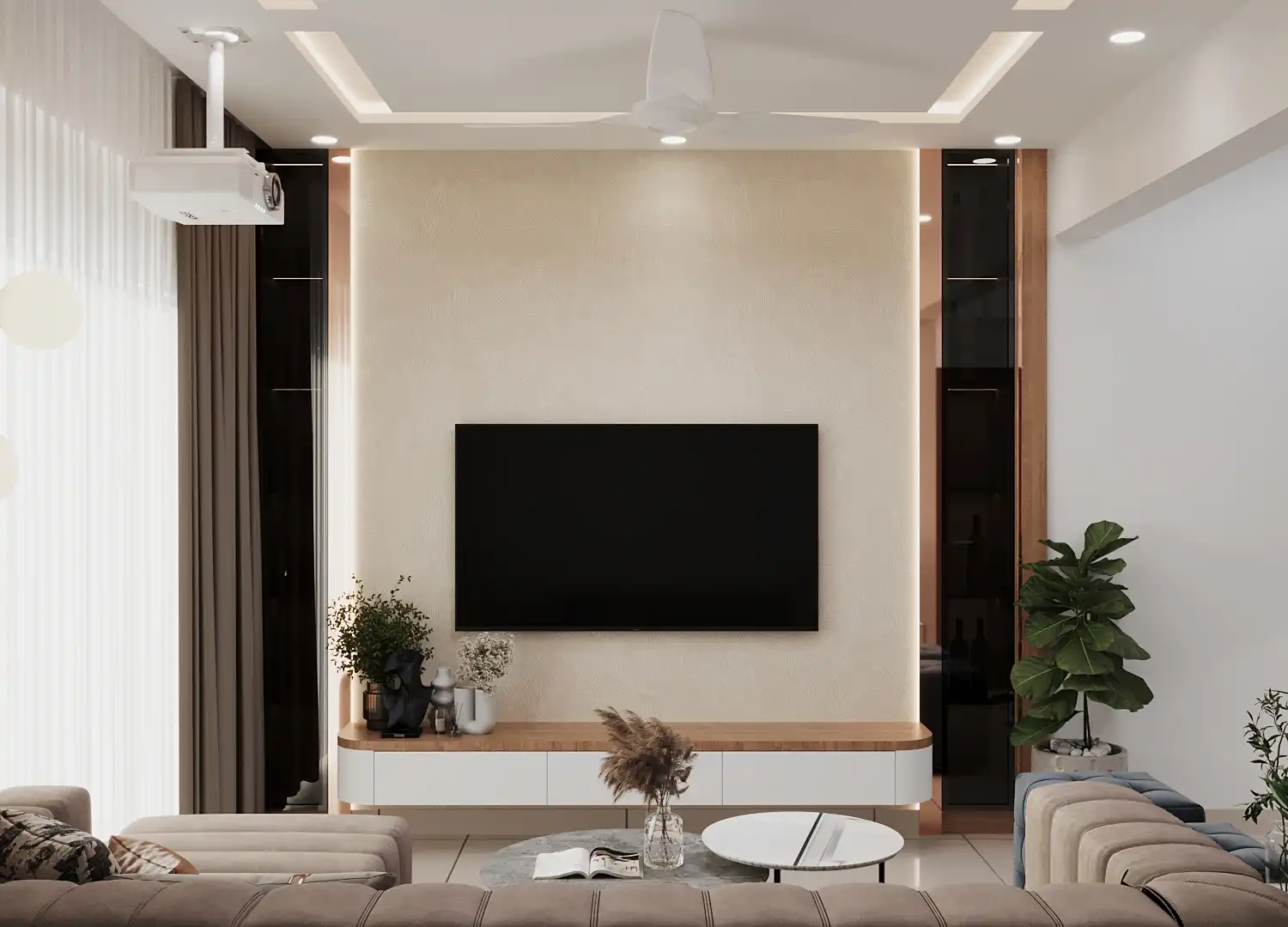 Elegant TV Unit Design