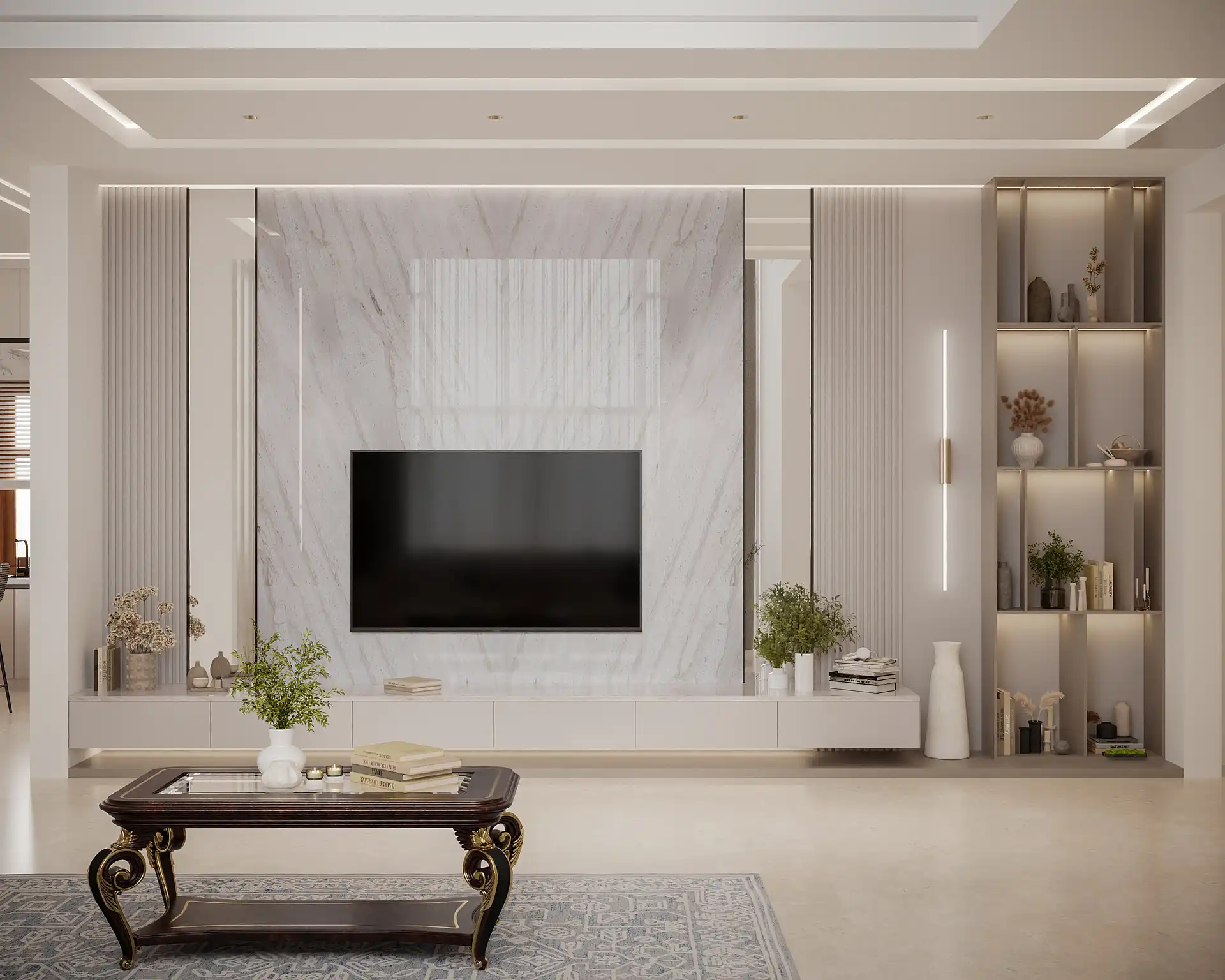 Elegant TV Unit Interior