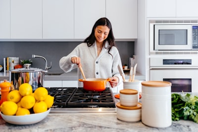 Modular kitchen with smart appliances